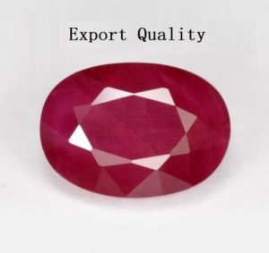 1.28ct Oval Facet  Ruby