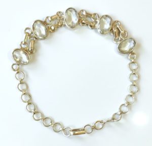 kudwal gems - white topaz bracelet