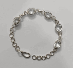 white Topaz bracelet _ kudwal gems