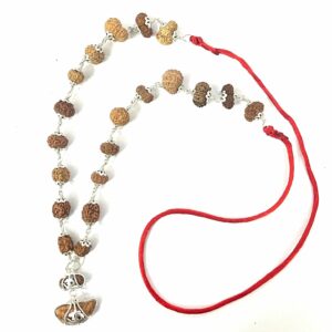 1 To 21 Mukhi Rudraksha Mala Small Beads in Red Thread for Man , Woman and Children With Lab Report