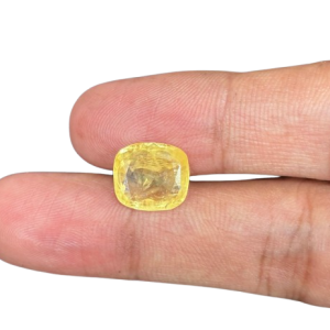 Export Quality Ceylon Yellow Sapphire (सीलोन पुखराज) 6.25 Ratti - with Lab Report