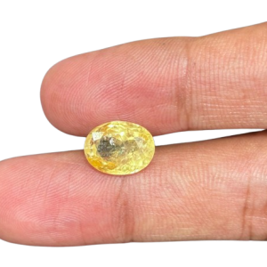 Export Quality Ceylon Yellow Sapphire (सीलोन पुखराज) 5.25 Ratti - with Lab Report