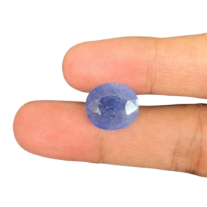 Export Quality Ceylon Blue Sapphire (सीलोन नीलम) Neelam 7.25 Ratti - with Lab Report